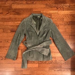 Karen Kane Green Suede Jacket, Medium